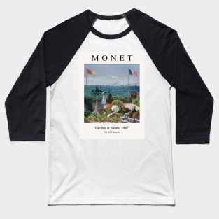 Claude Monet Painting - Garden at Sainte Baseball T-Shirt